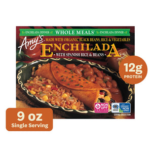 Amy's Kitchen Frozen Black Bean Enchilada Whole Meal, 10 oz