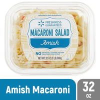 Freshness Guaranteed Amish Macaroni Salad, Ready to Serve, 32 oz Tub (Refrigerated) — package