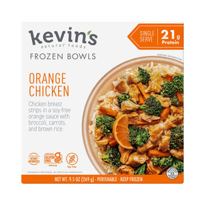 Kevin's Natural Foods Frozen Orange Chicken Bowl, 9.5 oz