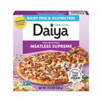 Daiya Dairy Free Gluten Free Meatless Supreme Pizza, Vegan, 19.4 oz (Frozen) — package