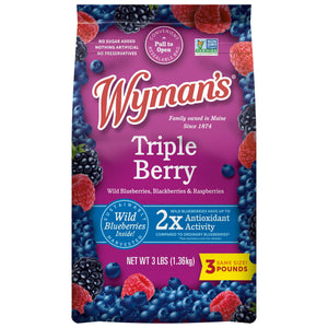 Wyman's Frozen Triple Berry Blend, 48 oz