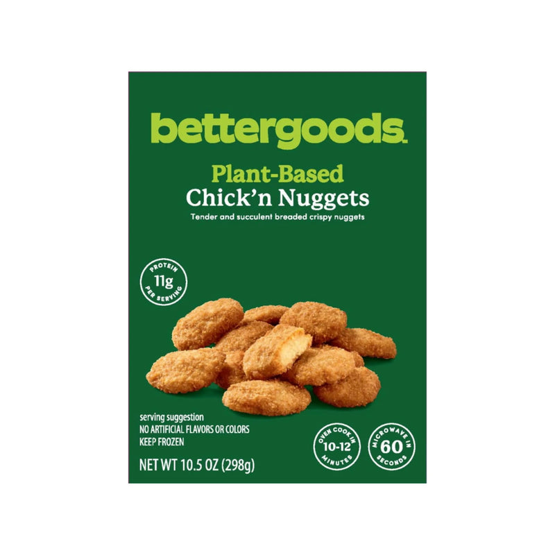 bettergoods Plant-Based Chick'n Nuggets, 10.5 oz (Frozen) — package