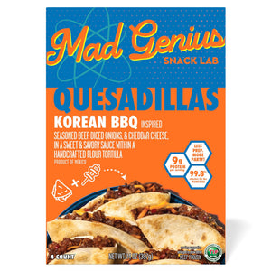 Mad Genius Frozen Korean BBQ Quesadillas, 14.0 oz (397 g), 4 ct