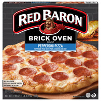 Red Baron Pepperoni Brick Oven Frozen Pizza, 17.89 oz — package
