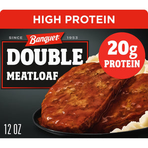 Banquet Frozen Double Meatloaf Meal, 12 oz