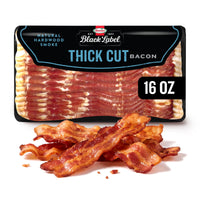 HORMEL BLACK LABEL Bacon, Thick Cut, Gluten Free, Refrigerated, 16 oz Plastic Package — package