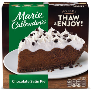 Marie Callender's Frozen Chocolate Satin Pie, 25.6 oz