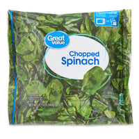 Great Value Chopped Spinach, 12 oz (Frozen) — package