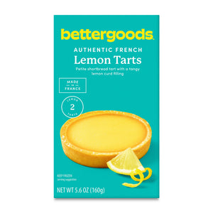 bettergoods Frozen French Lemon Tarts with Buttery Shortbread Crust, 5.6 oz, 2 ct