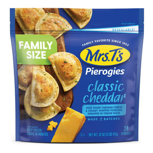 Mrs. T's Pierogies Frozen Pierogies Classic Cheddar, 32 oz, 24 ct