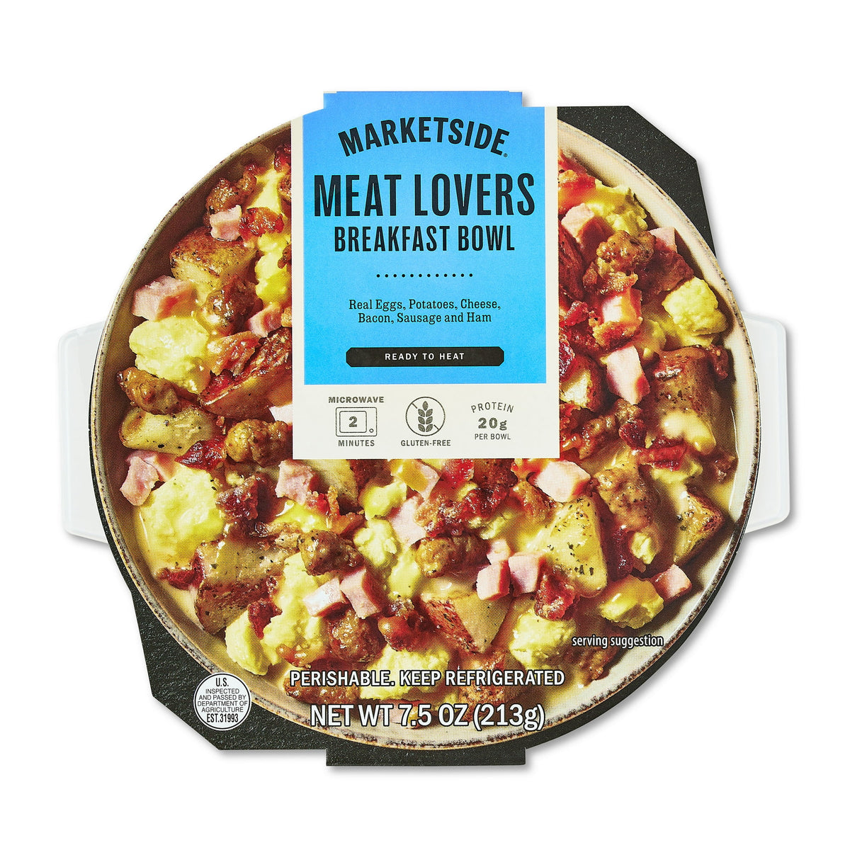 Marketside Refrigerated Breakfast Bowl Meat Lovers, 7.5 oz