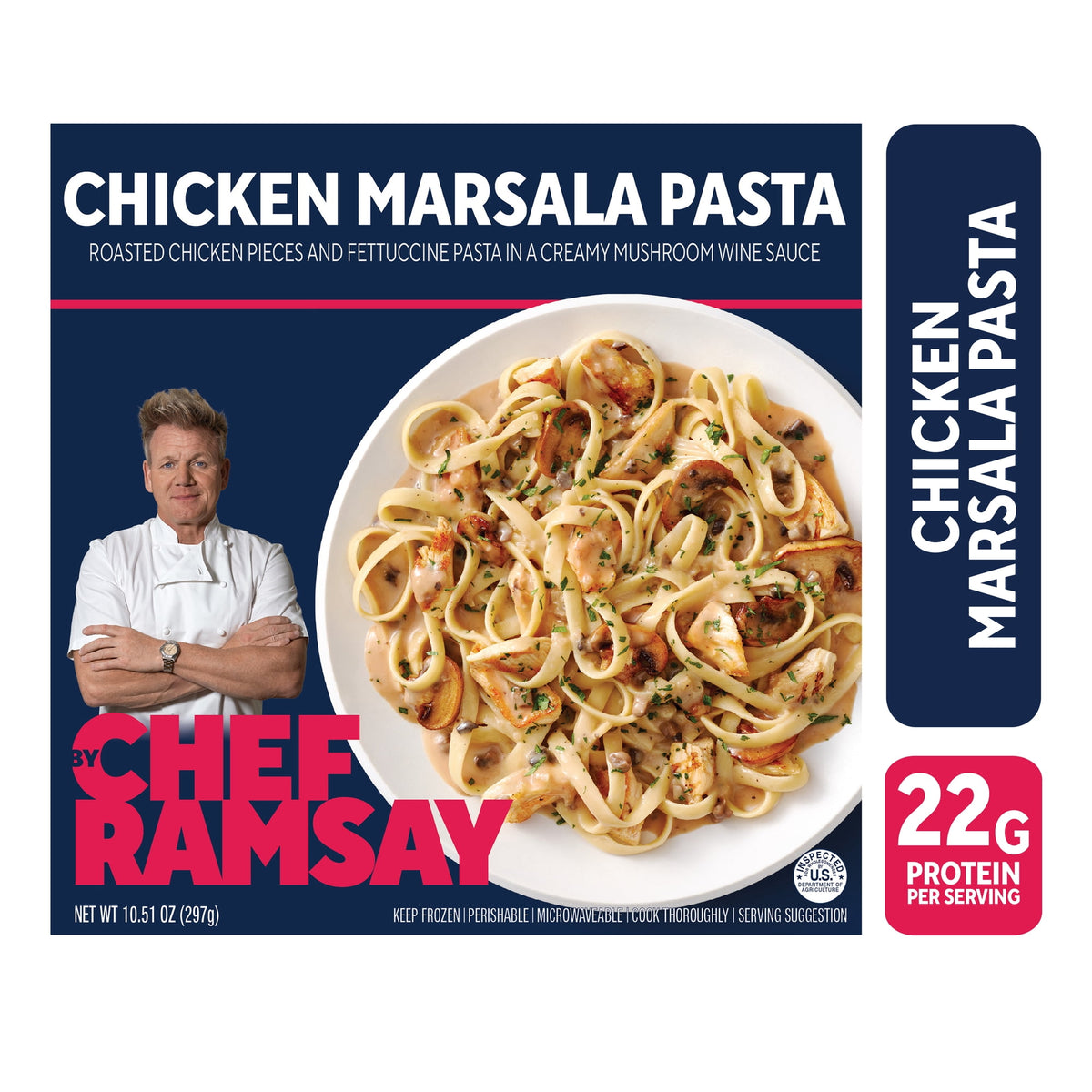 By Chef Ramsay Frozen Chicken Marsala Pasta, 10.51 oz