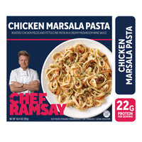 By Chef Ramsay Chicken Marsala Pasta with Roasted Chicken and Fettuccine, 10.51 oz (Frozen) — package