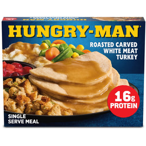 Hungry-Man Frozen Carved White Meat Roasted Turkey Meal, 16 oz