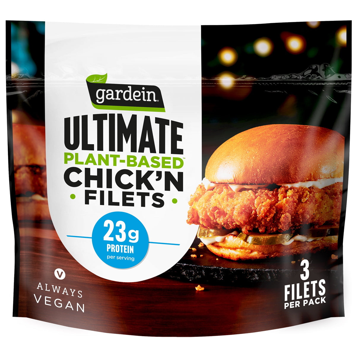 Gardein Frozen Ultimate Plant-Based Chick'n Filets, 15 oz