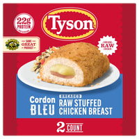 Tyson Stuffed Chicken Breasts Cordon Bleu, 2 Count (Frozen) — package
