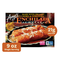 Amy's Organic Cheese Enchilada, Gluten Free & Vegetarian, 9 oz (Frozen) — package