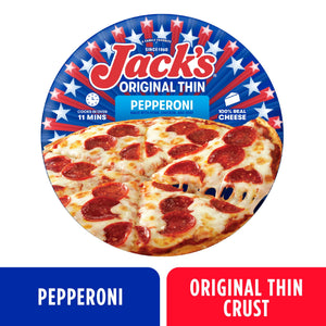 Jack's Frozen Original Thin Crust Pepperoni and Cheese Pizza, 14.3 oz