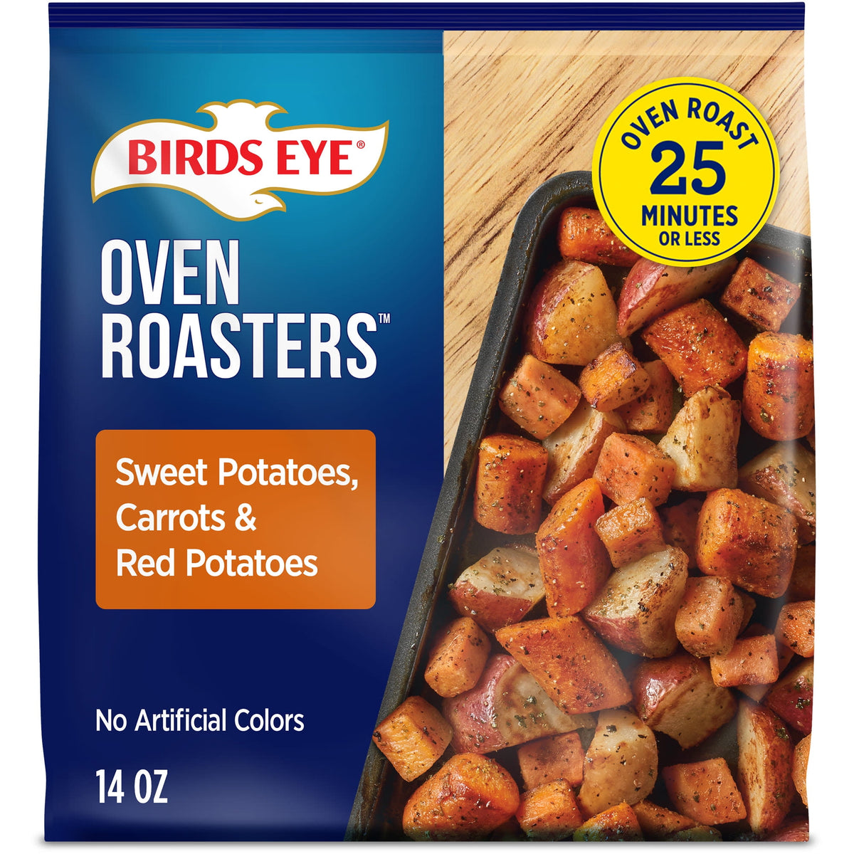 Birds Eye Frozen Oven Roasters Seasoned Sweet Potatoes, Carrots & Red Potatoes, 14 oz