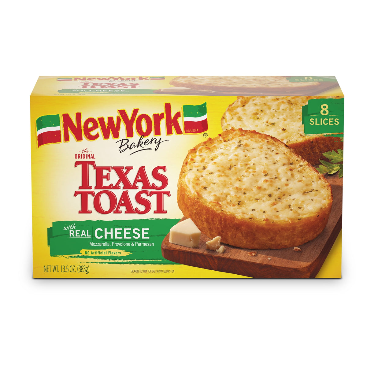 New York Bakery Frozen Texas Toast Real Cheese, 13.5 oz, 8 ct