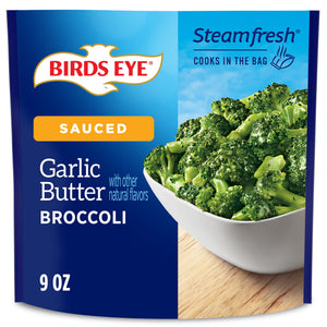 Birds Eye Frozen Broccoli Garlic Butter, 9 oz