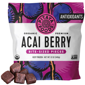 Pitaya Foods Frozen Acai Berry Pieces Unsweetened Organic, 12 oz