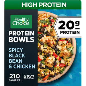 Healthy Choice Frozen Protein Bowls Spicy Black Bean & Chicken, 9.75 oz