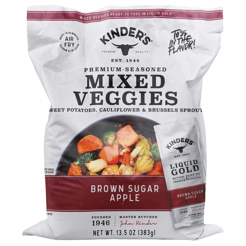 Kinder's Brown Sugar Apple Mixed Veggies, 13.5 oz (Frozen) — package