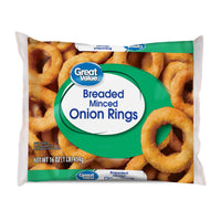Great Value Breaded Minced Onion Rings, 16 oz (Frozen) — package