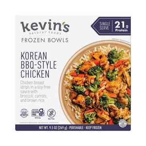 Kevin's Natural Foods Frozen Korean BBQ-Style Chicken Bowl, 9.5 oz