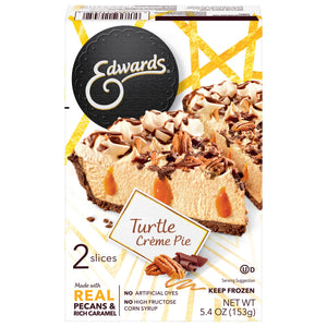 Edwards Frozen Turtle Crème Dessert Pie Slices, 5.41 oz, 2 ct