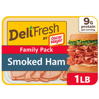 Oscar Mayer Deli Fresh Sliced Deli Meat, for Sandwiches and Easy Lunches, Smoked Ham, No Artificial Preservatives, No Added Nitrates or Nitrites, 16 oz — package