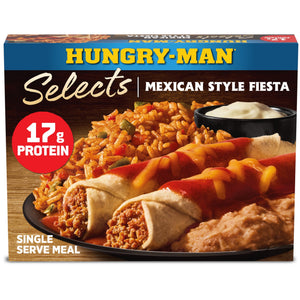 Hungry-Man Frozen Selects Beef Enchiladas Mexican Style Fiesta, 16 oz