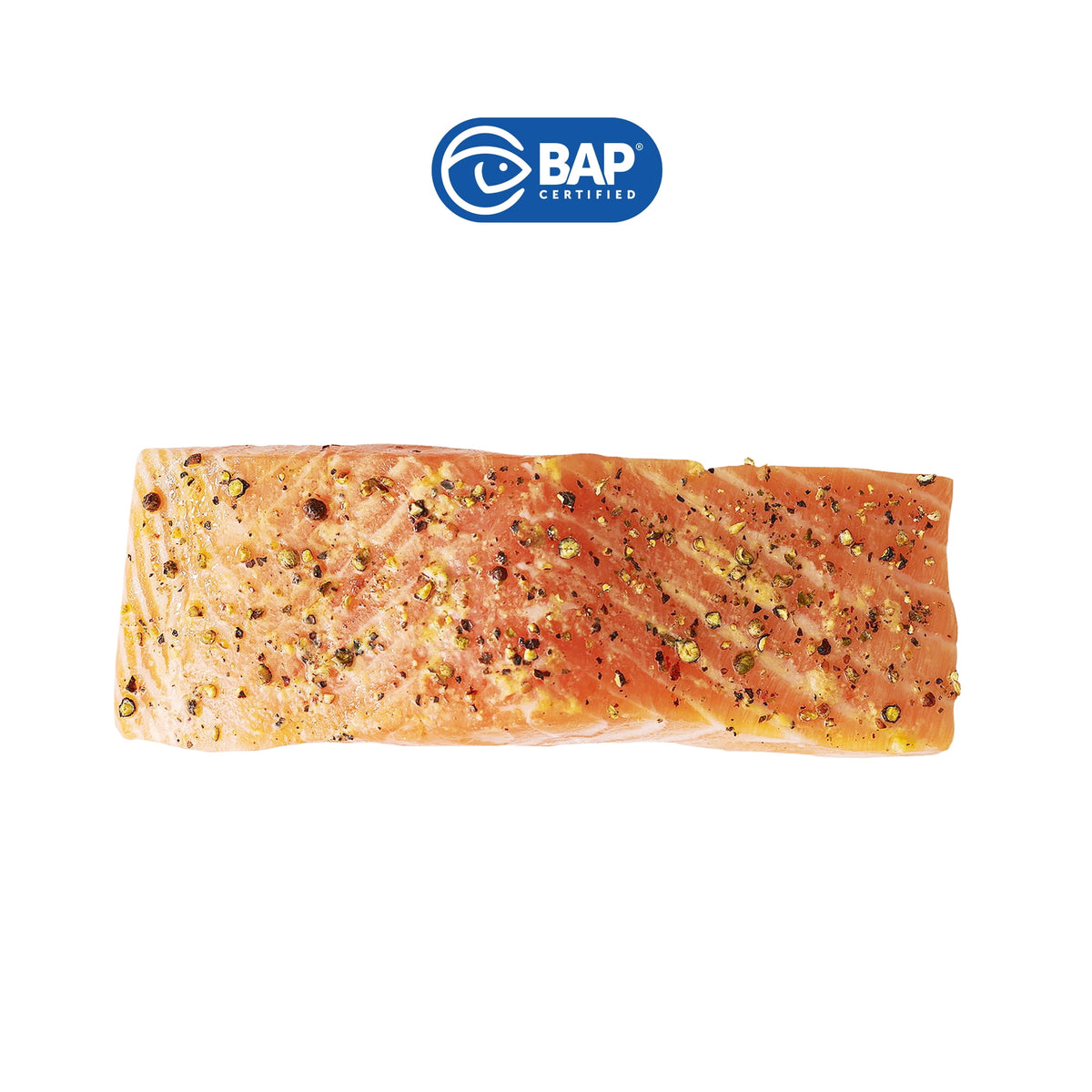 Latitude 45 Frozen Atlantic Salmon Lemon Pepper, 1 lb