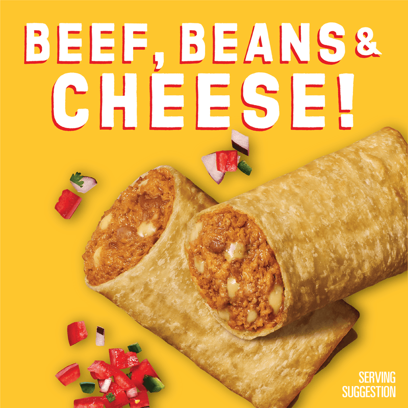 El Monterey Beef, Bean & Cheese Flavor Chimichangas, 30.4 oz, 8 Count (Frozen) — photo 2