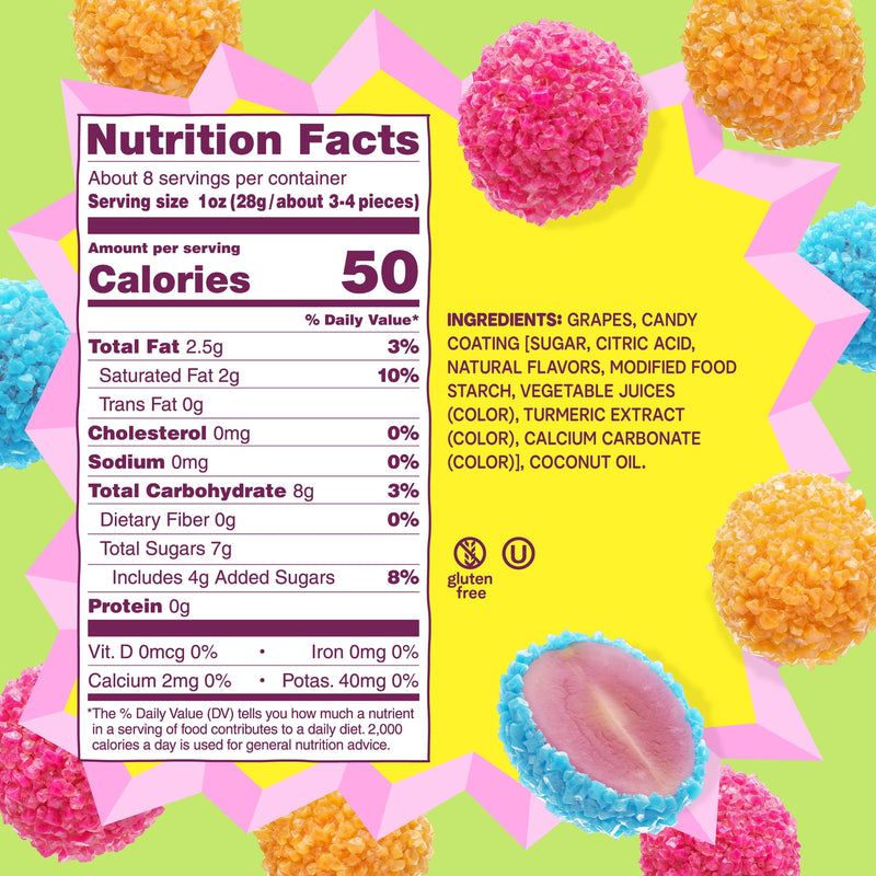 Fruit Riot Crunchy Candy Grapes Mix, Real Frozen Fruit, 8 oz — photo 2