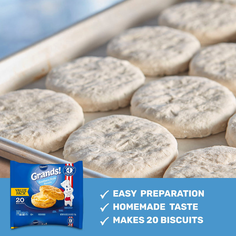 Pillsbury Grands! Southern Style Frozen Breakfast Biscuits, Value Pack, 20 ct., 41.6 oz — photo 2
