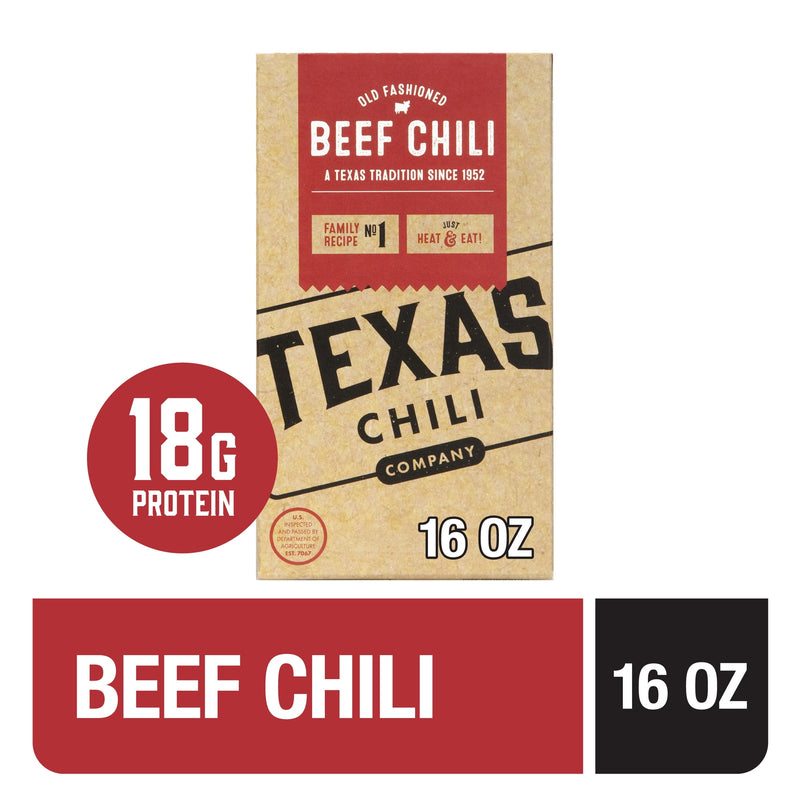 Texas Chili Company Beef Chili 16 oz Bag in Box Refrigerated Fully Cooked — photo 2