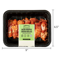 Marketside Bacon-Wrapped BBQ Seasoned Chicken Grillers, 14.4 oz, 1 Pack — photo 2
