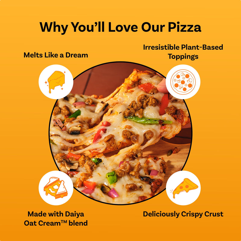 Daiya Dairy Free Gluten Free Meatless Supreme Pizza, Vegan, 19.4 oz (Frozen) — photo 2