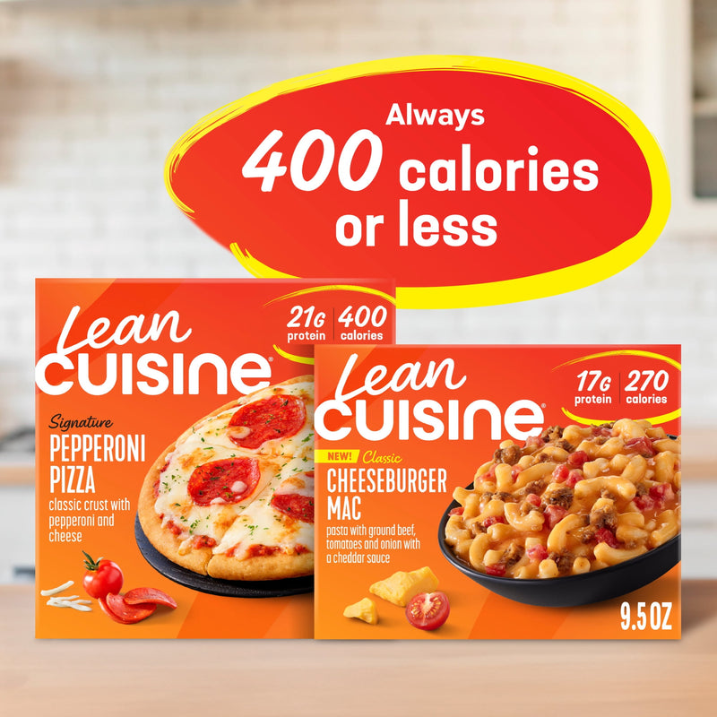 Lean Cuisine Cheeseburger Mac and Cheese, Frozen Meal, 9.5 oz — photo 2