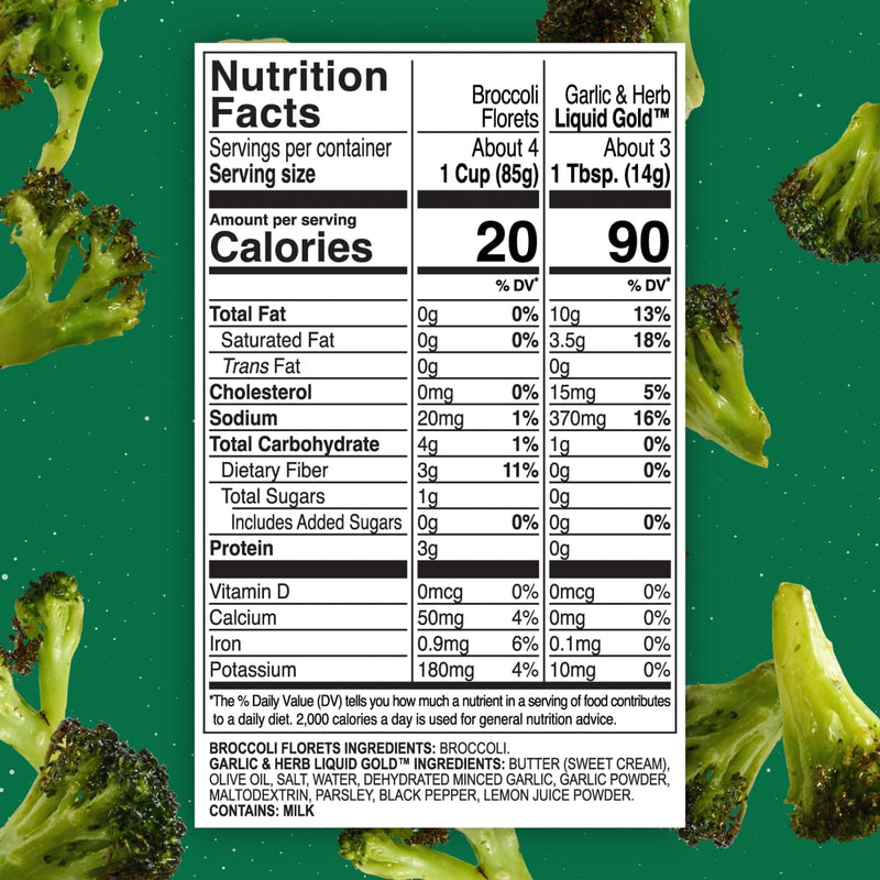 Kinder's Garlic & Herb Broccoli Florets, 13.5 oz (Frozen) — photo 2