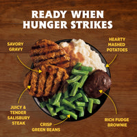 Hungry-Man Salisbury Steak, 21g of Protein, 6g of Fiber, Frozen Meal, 16 oz — photo 2