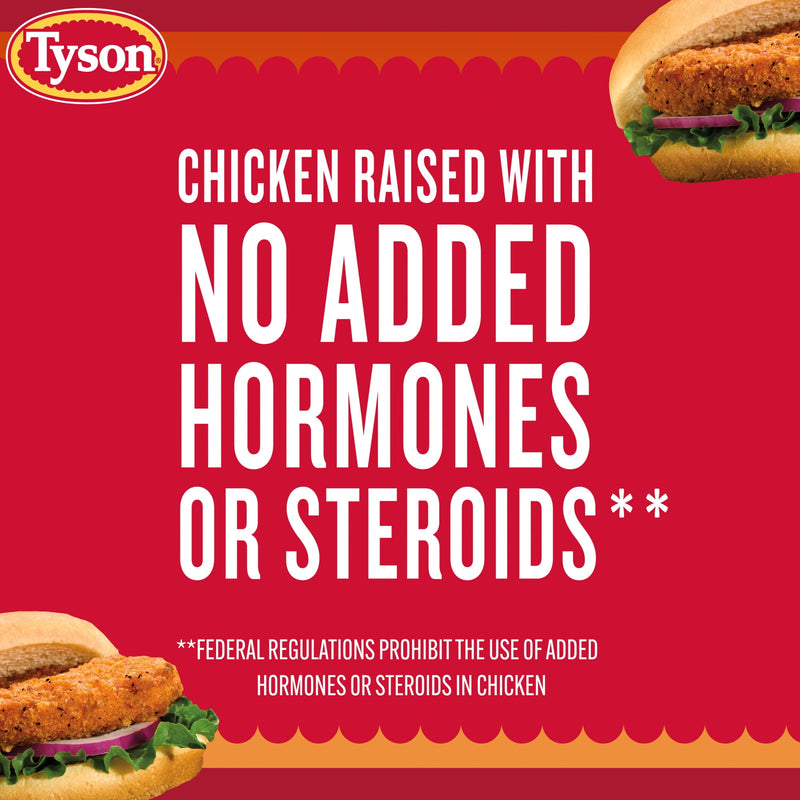 Tyson White Meat Spicy Breaded Chicken Patties, 23 oz (Frozen, Fully Cooked) — photo 2