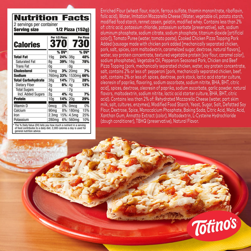 Totino's Party Pizza, Combination, Oven Ready, Thin Crust, 20g Protein, 10.7 oz (Frozen) — photo 2