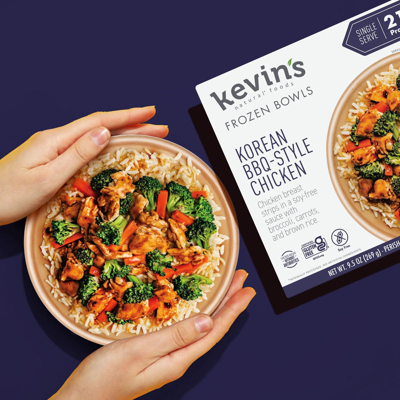 Kevin's Natural Foods Korean BBQ-Style Chicken, Frozen, 9.5 oz Bowl — photo 3