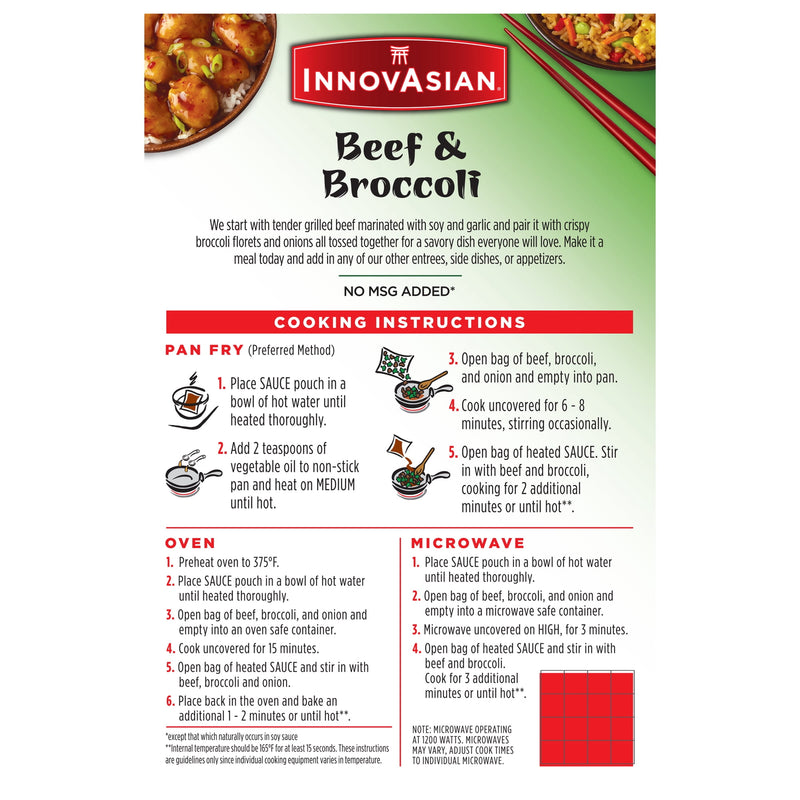 InnovAsian Beef & Broccoli, 16 oz (Frozen Meal) — photo 2