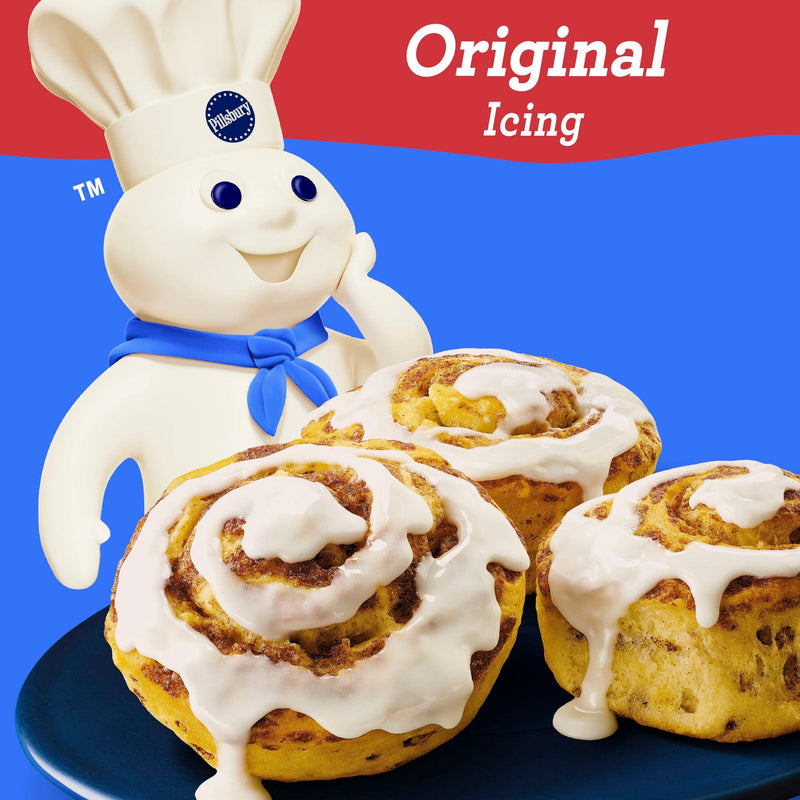 Pillsbury Cinnamon Rolls with Original Icing, Refrigerated Canned Pastry Dough, 5 Rolls, 7.3 oz — photo 2