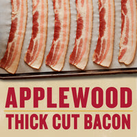 Wright Brand Applewood Real Wood Smoked Thick Cut Sliced Refrigerated Bacon, 24 oz — photo 2