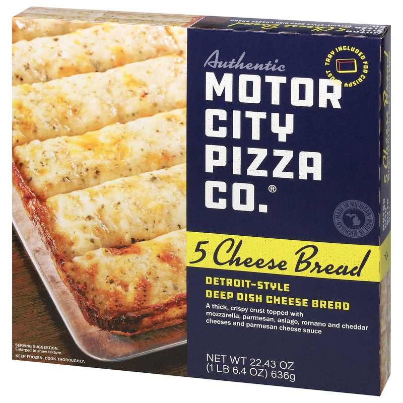 AUTHENTIC MOTOR CITY PIZZA CO. Detroit-Style 5 Cheese Bread,Parmesan Sauce,22.43oz(Frozen) — photo 2